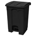 12 Gallon Black Step-On Trash Can with Foot Pedal & Lid