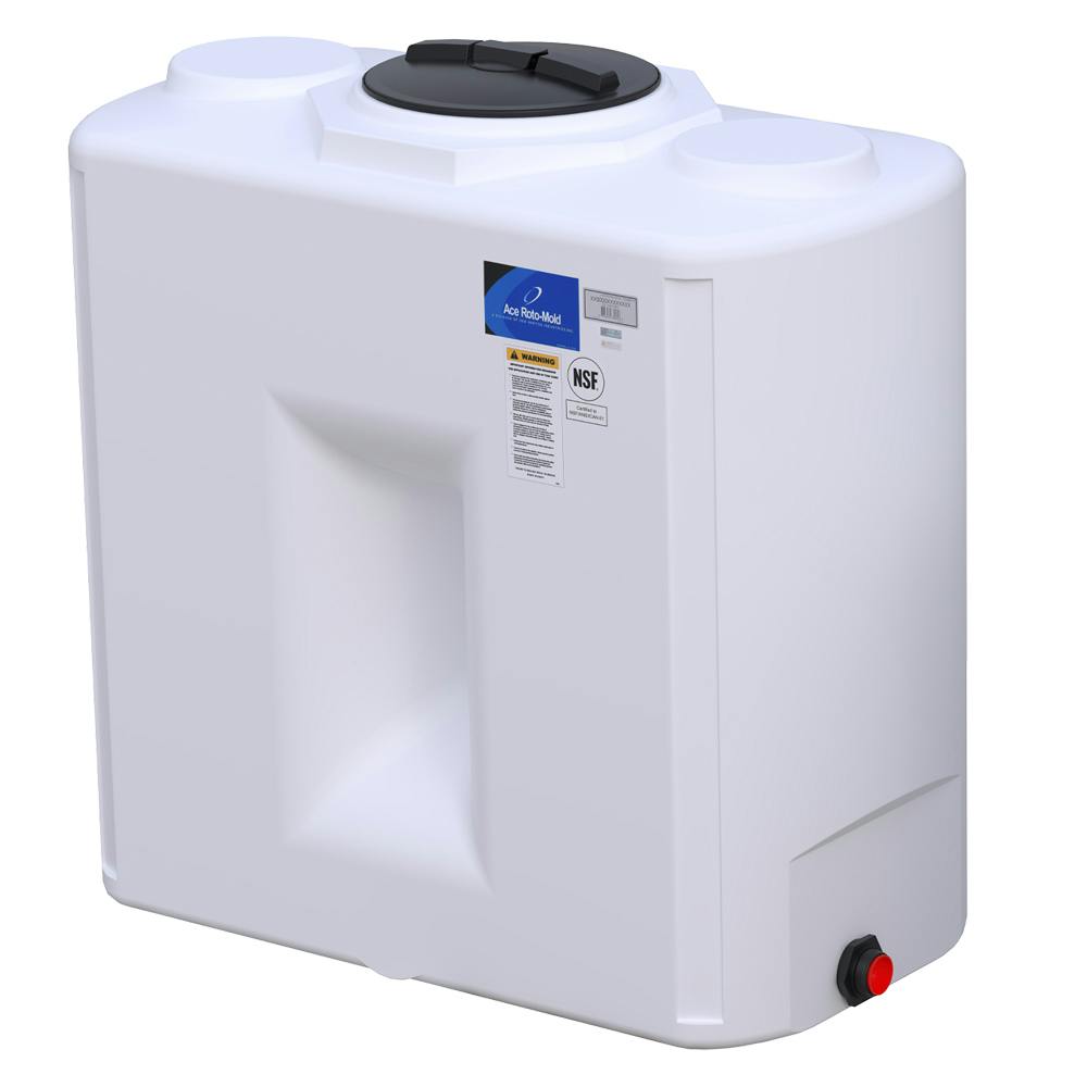 300 Gallon White Free Standing Water Tank 56" L x 29" W x 56" Hgt.