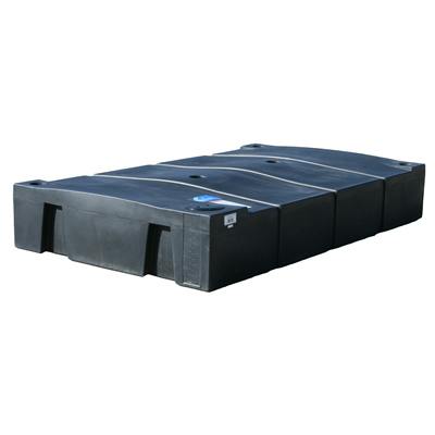 300 Gallon Black Low Profile Holding Tank - 56" L x 95" W x 16" Hgt.