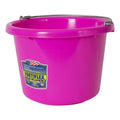 8 Quart Hot Pink Molded Rubber-Polyethylene Pail