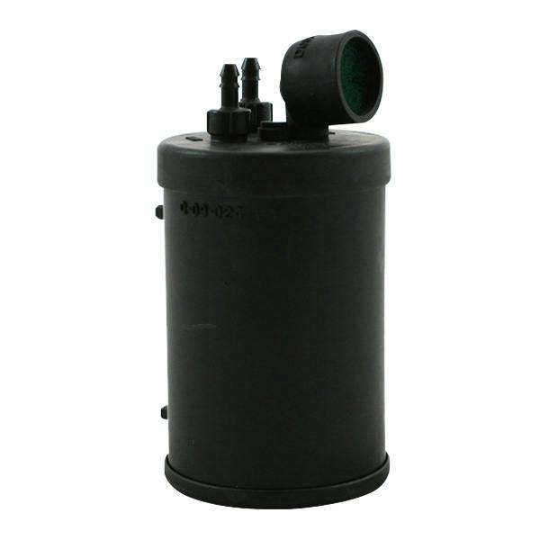 300cc Carbon Canister for 2 & 2-1/2 Gallon CARB/EPA Tanks - 1/4" Tank Port x 1/4" Purge Port