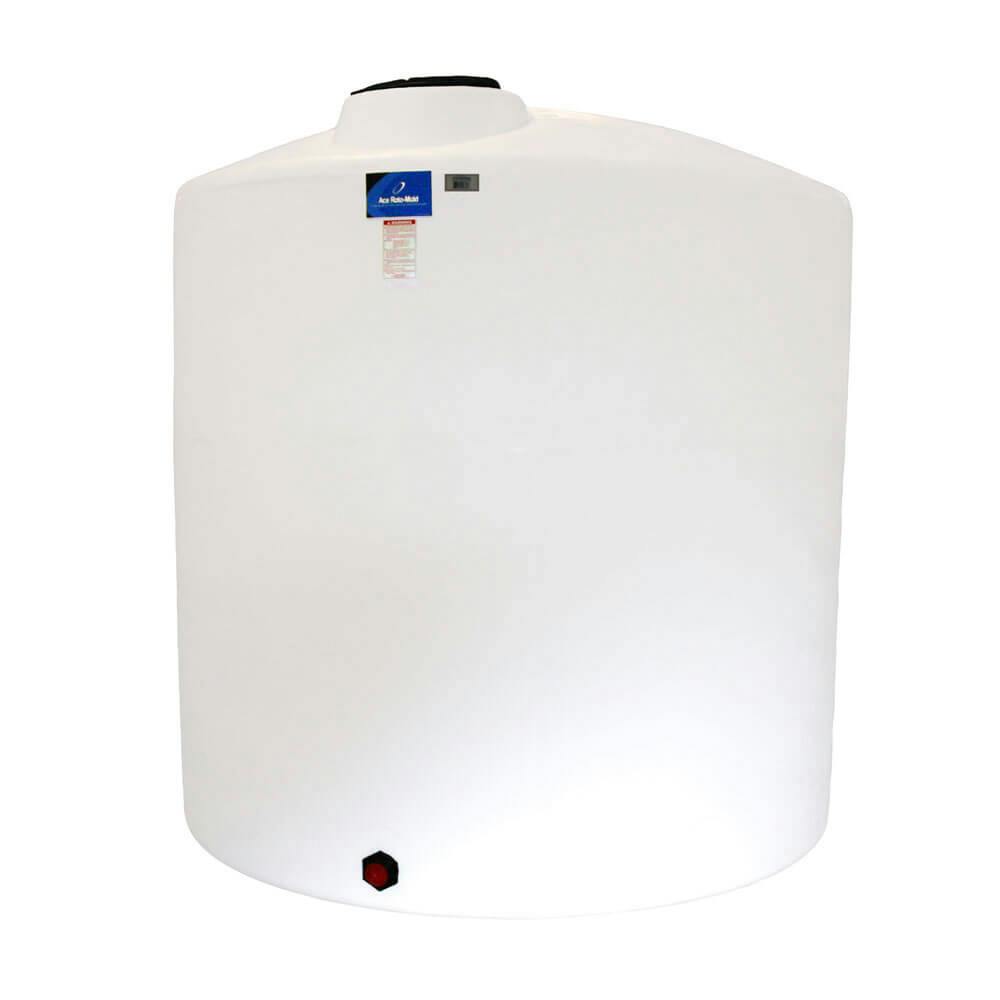 2050 Gallon White Vertical Closed Head Tank - 86" Dia. x 93" Hgt.
