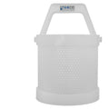 8" Dia. x 8" Hgt. Tamco® Round Polypropylene Dipping Basket with 3/16" Perforation