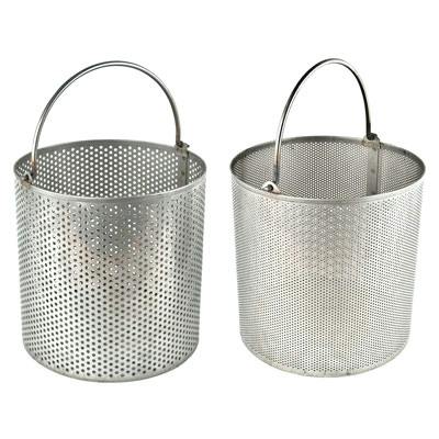 12" x 12" Stainless Steel Dipping Basket 3/32" Holes on 3/16" Centers