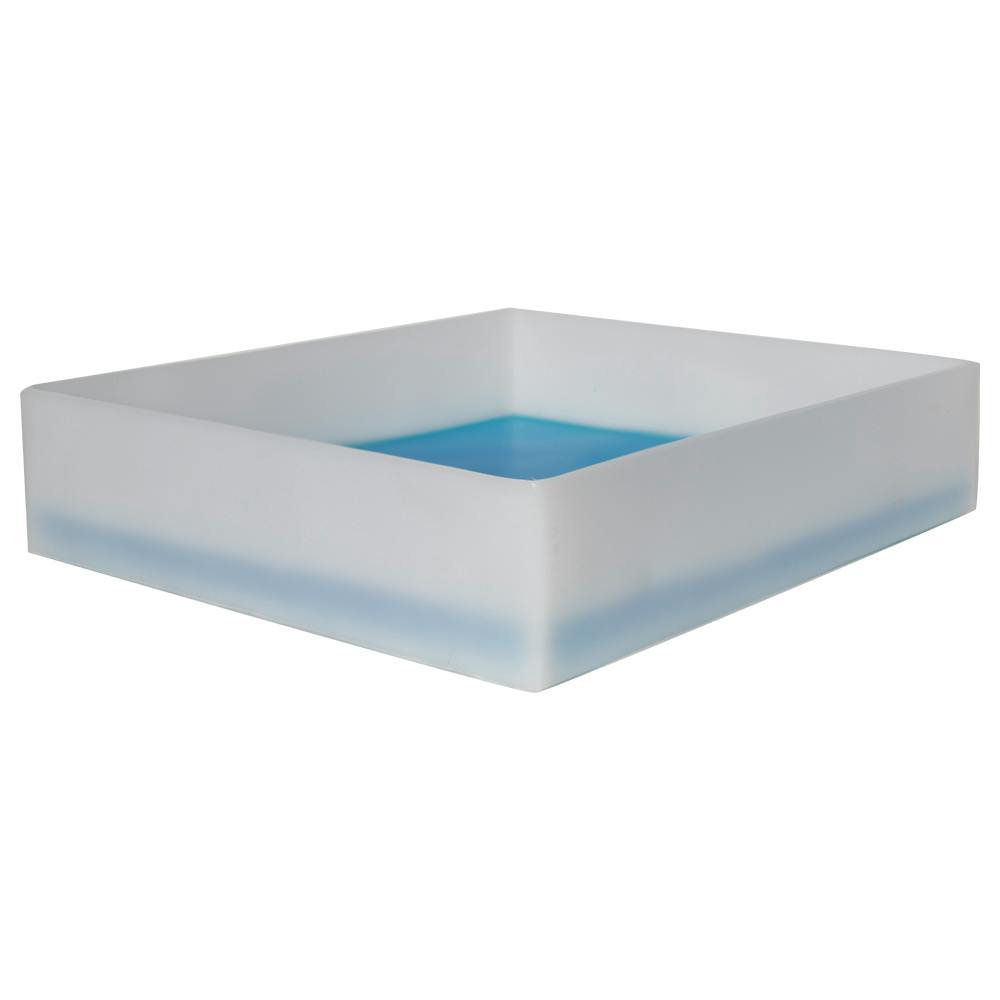 3-3/4 Gallon Shallow Tray with Straight Edge - 17-1/2" L x 15-1/2" W x 4" Hgt.