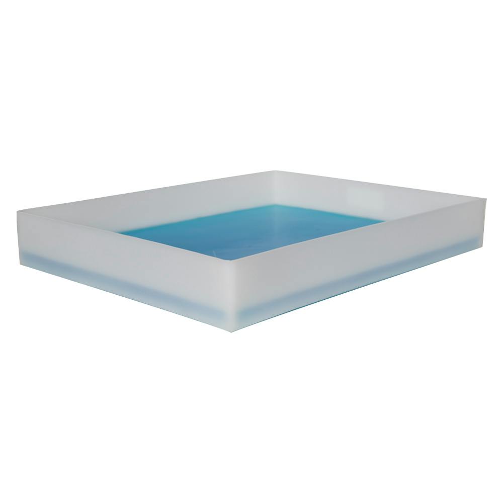 3 Gallon Shallow Tray with Straight Edge - 20-3/4" L x 16-1/2" W x 3" Hgt.
