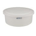 6 Gallon Natural Polyethylene Shallow Tamco® Tank with Cover - 7" High