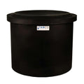 10-12 Gallon Black Polyethylene Shallow Tamco® Tank with Cover - 14" High