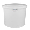 10-12 Gallon Natural Polyethylene Shallow Tamco® Tank with Cover - 14" High