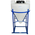 30 Gallon Tamco® Cone Bottom Tank with 608 Cone Angle & Mixer Mounts & 1-1/2" FPT Boss Fitting (Full Drain) - 26" Dia. x 31" Hgt. (Stand sold separately)