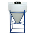 45 Gallon Tamco® Cone Bottom Tank with 60° Cone Angle & Mixer Mounts & 2" FPT Bulkhead Fitting - 30" Dia. x 34" Hgt. (Stand sold separately)