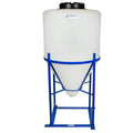 55 Gallon Tamco® Cone Bottom Tank with 60° Cone Angle & 1-1/2" FPT Boss Fitting (Full Drain) - 26" Dia. x 40" Hgt. (Stand sold separately)
