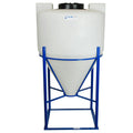 65 Gallon Tamco® Cone Bottom Tank with 60° Cone Angle & Mixer Mounts & 2" FPT Bulkhead Fitting - 30" Dia. x 41" Hgt. (Stand sold separately)