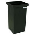 14 Gallon Black LLDPE Rectangular Tamco® Heavy-Duty Tank with Internal Flange - 12" L x 12" W x 24" Hgt. (Cover Sold Separately)