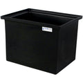 30 Gallon Black LLDPE Rectangular Tamco® Heavy-Duty Tank with Internal Flange - 24" L x 18" W x 18" Hgt. (Cover Sold Separately)