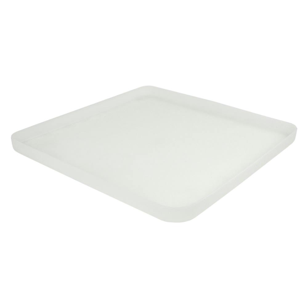 18-1/2" L x 18-1/2" W x 1-1/2" Hgt. Natural Tamco® Curved Corner Tray