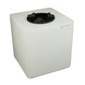 25 Gallon Natural LLDPE Square Utility Tamco® Tank with 8" Lid - 18" L x 18" W x 19" Hgt.