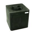 25 Gallon Black LLDPE Square Utility Tamco® Tank with 8" Lid - 18" L x 18" W x 19" Hgt.