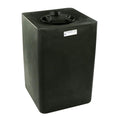 4 Gallon Black LLDPE Square Utility Tamco® Tank with 5-1/2" Lid - 11-1/2" L x 11-1/2" W x 10" Hgt.