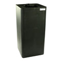 50 Gallon Black LLDPE Square Utility Tamco® Tank with 12" Gasketed Lid - 18" L x 18" W x 37" Hgt.