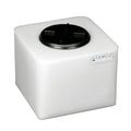 4 Gallon Natural LLDPE Square Utility Tamco® Tank with 5-1/2" Lid - 11-1/2" L x 11-1/2" W x 10" Hgt.