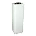 20 Gallon Natural LLDPE Square Utility Tamco® Tank with 5-1/2" Lid - 11-1/2" L x 11-1/2" W x 37" Hgt.