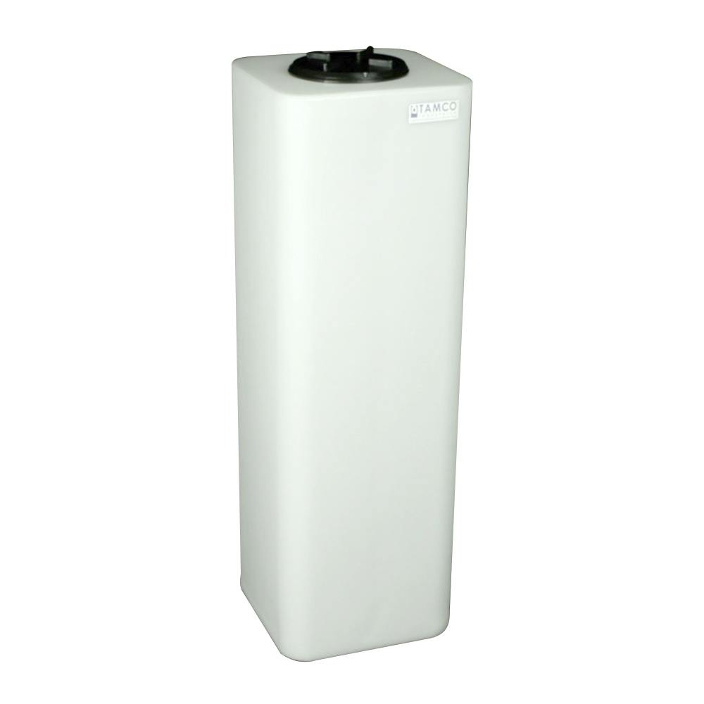 20 Gallon Natural LLDPE Square Utility Tamco® Tank with 5-1/2" Lid - 11-1/2" L x 11-1/2" W x 37" Hgt.