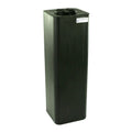 20 Gallon Black LLDPE Square Utility Tamco® Tank with 8" Gasketed Lid - 11-1/2" L x 11-1/2" W x 37" Hgt.