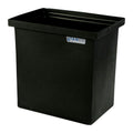 15 Gallon Black LLDPE Rectangular Tamco® Heavy-Duty Tank with Internal Flange - 18" L x 12" W x 18" Hgt. (Cover Sold Separately)