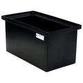 15 Gallon Black LLDPE Rectangular Tamco® Heavy-Duty Tank with Internal Flange - 24" L x 12" W x 12" Hgt. (Cover Sold Separately)