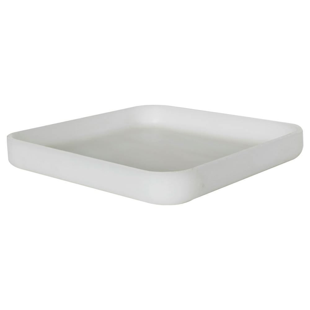 11-1/2" L x 11-1/2" W x 1-1/4" Hgt. Natural Tamco® Curved Corner Tray