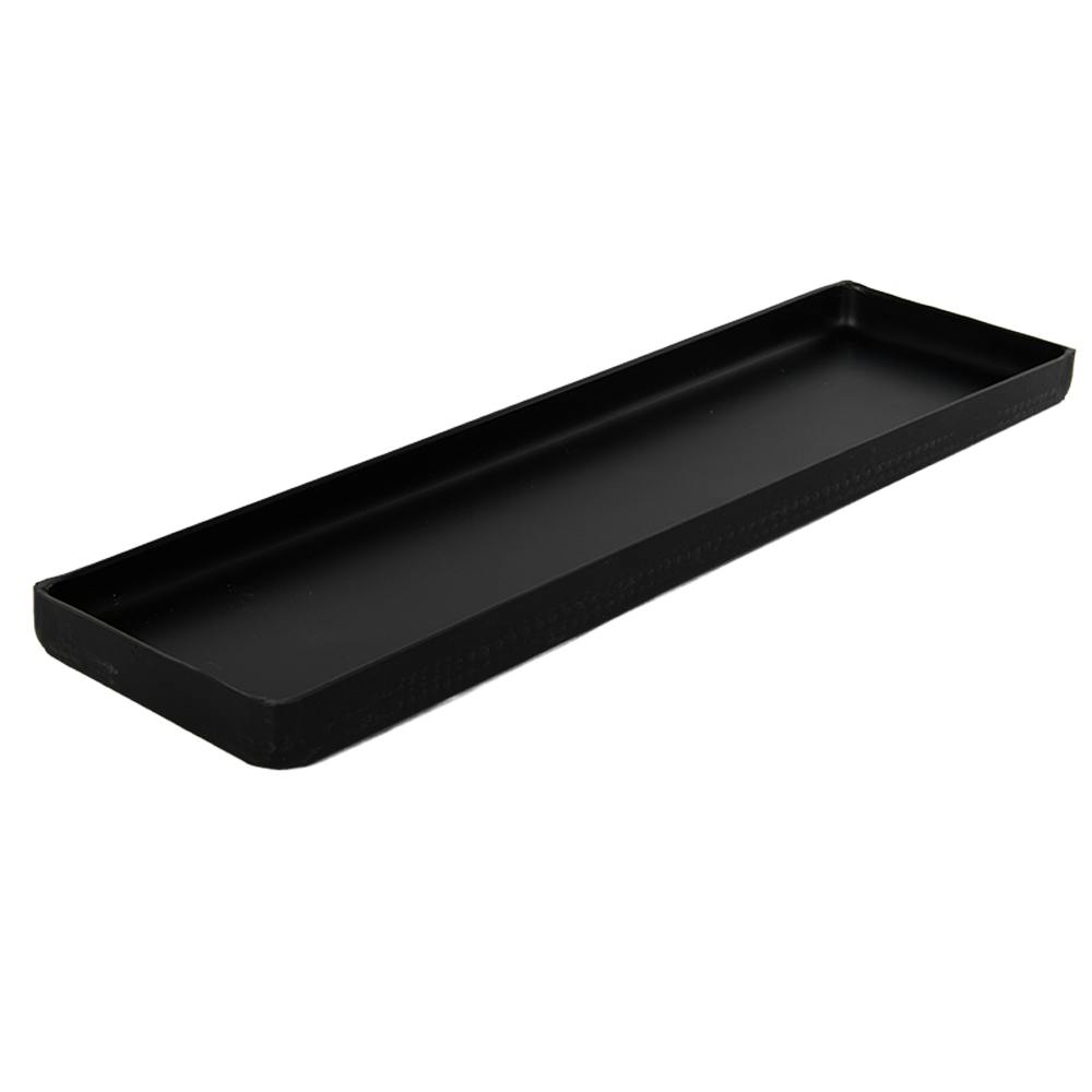 20" L x 6" W x 1-1/4" Hgt. Black Tamco® Tray