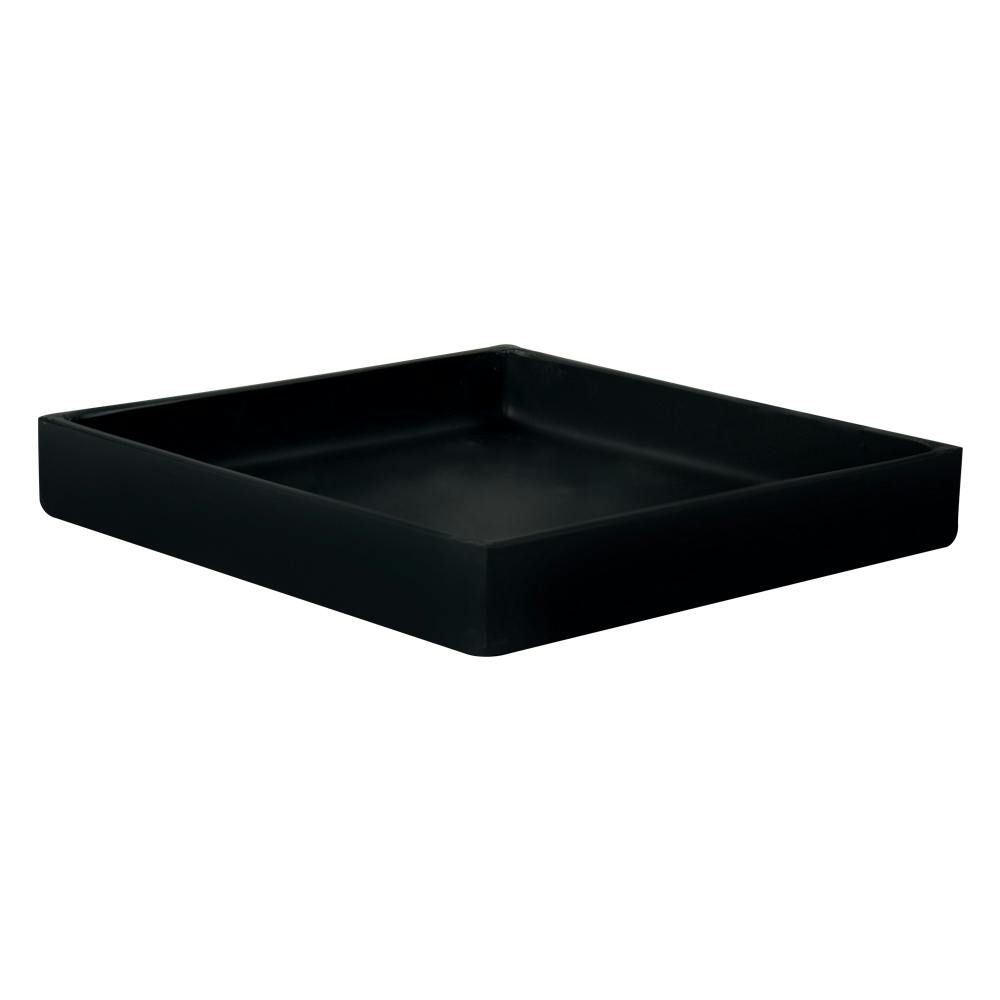 10-3/8" L x 10-3/8" W x 1-1/2" Hgt. Black Tamco® Tray