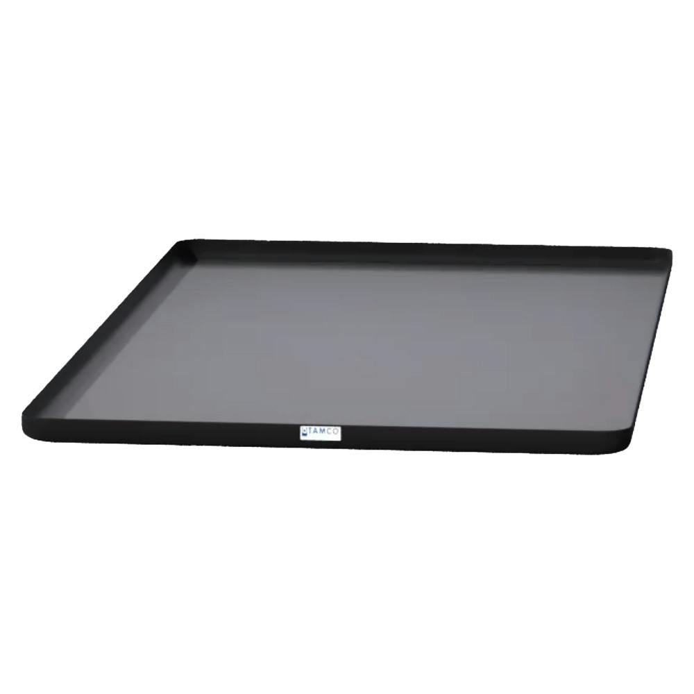 52-3/4" L x 29-1/2" W x 1-3/8" Hgt. Black Tamco® Curved Corner Tray