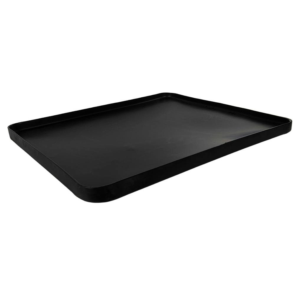 35" L x 29-3/4" W x 1-5/8" Hgt. Black Tamco® Curved Corner Tray