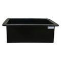 30 Gallon Black LLDPE Rectangular Tamco® Heavy-Duty Tank with External Flange - 30" L x 24" W x 12" Hgt. (Cover Sold Separately)