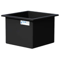 92 Gallon Black LLDPE Rectangular Tamco® Heavy-Duty Tank with External Flange - 30" L x 30" W x 24" Hgt. (Cover Sold Separately)