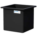 115 Gallon Black LLDPE Rectangular Tamco® Heavy-Duty Tank with External Flange - 30" L x 30" W x 30" Hgt. (Cover Sold Separately)