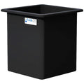 138 Gallon Black LLDPE Rectangular Tamco® Heavy-Duty Tank with External Flange - 30" L x 30" W x 36" Hgt. (Cover Sold Separately)