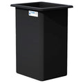 140 Gallon Black LLDPE Rectangular Tamco® Heavy-Duty Tank with External Flange - 30" L x 24" W x 48" Hgt. (Cover Sold Separately)