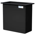 220 Gallon Black LLDPE Rectangular Tamco® Heavy-Duty Tank with External Flange - 48" L x 24" W x 48" Hgt. (Cover Sold Separately)