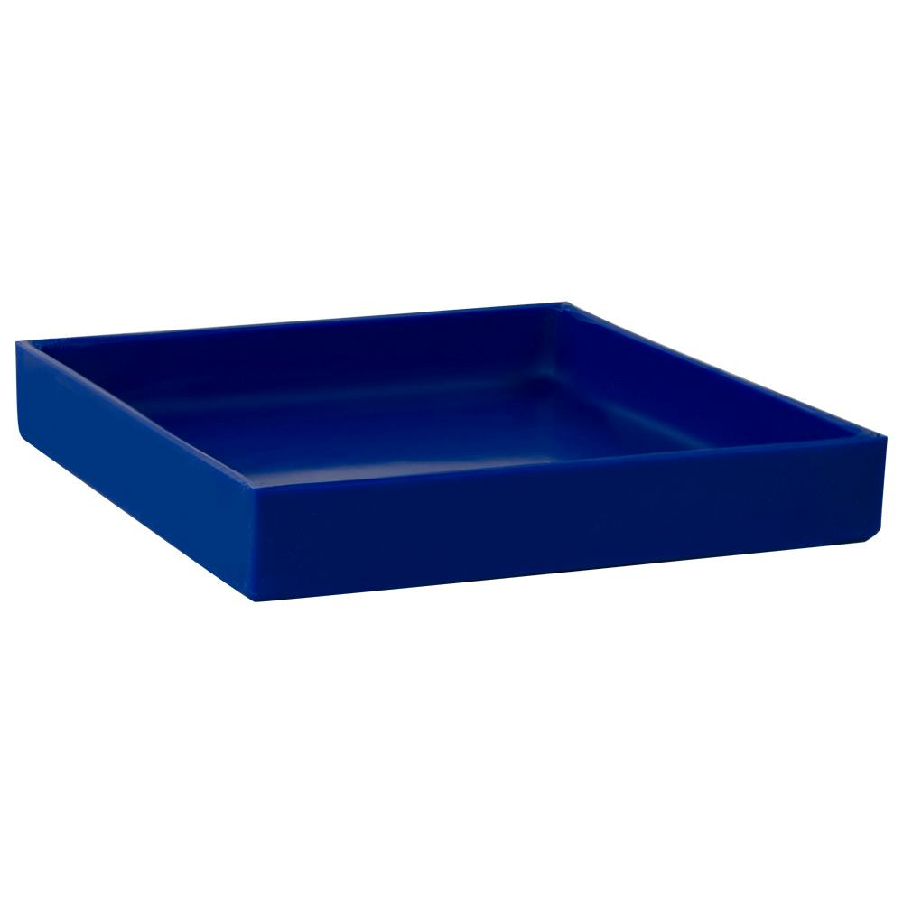 10-3/8" L x 10-3/8" W x 1-1/2" Hgt. Blue Tamco® Tray