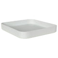 11-1/2" L x 11-1/2" W x 1-1/4" Hgt. White Tamco® Curved Corner Tray