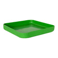 11-1/2" L x 11-1/2" W x 1-1/4" Hgt. Green Tamco® Curved Corner Tray