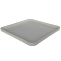 18-1/2" L x 18-1/2" W x 1-1/2" Hgt. White Tamco® Curved Corner Tray