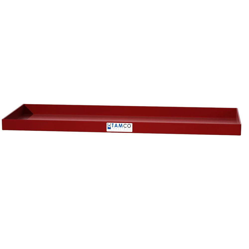 26-1/4" L x 10" W x 1-1/4" Hgt. Red Tamco® Tray