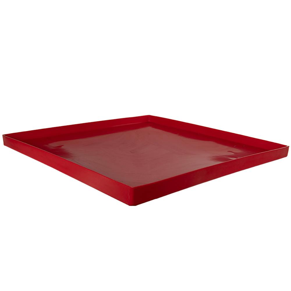 35-1/8 L x 35-1/8 W x 1-1/2 Hgt. Red Tamco® Tray
