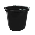 14 Quart Black Flat Back Bucket