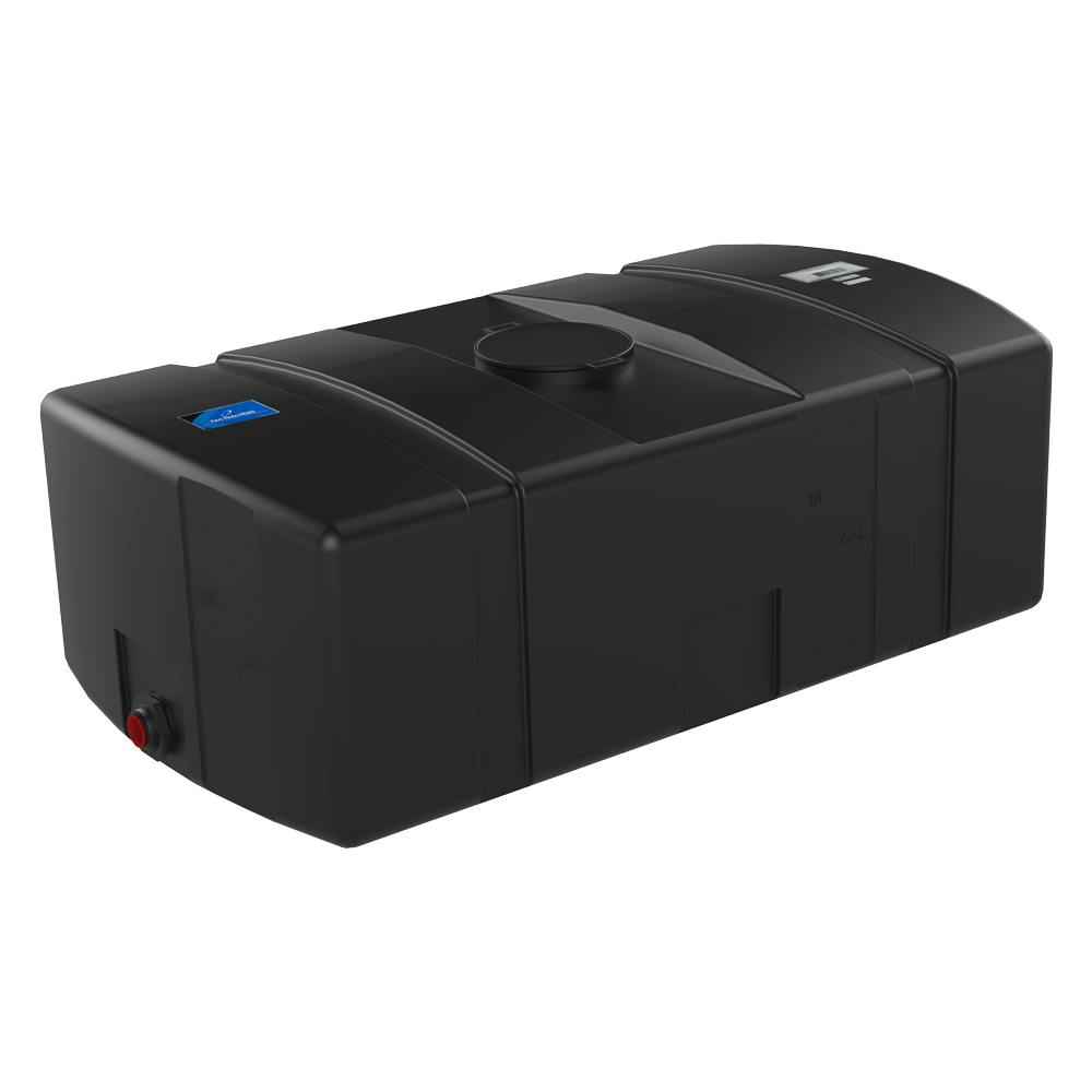 50 Gallon Black Low Profile Rectangular Tank