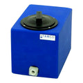 2-1/2 Gallon Blue LLDPE Rectangular Utility Tamco® Tank with 4" Lid & 1/2" FNPT Fitting & 1/2-Gallon Graduations - 12" L x 8" W x 10" Hgt.